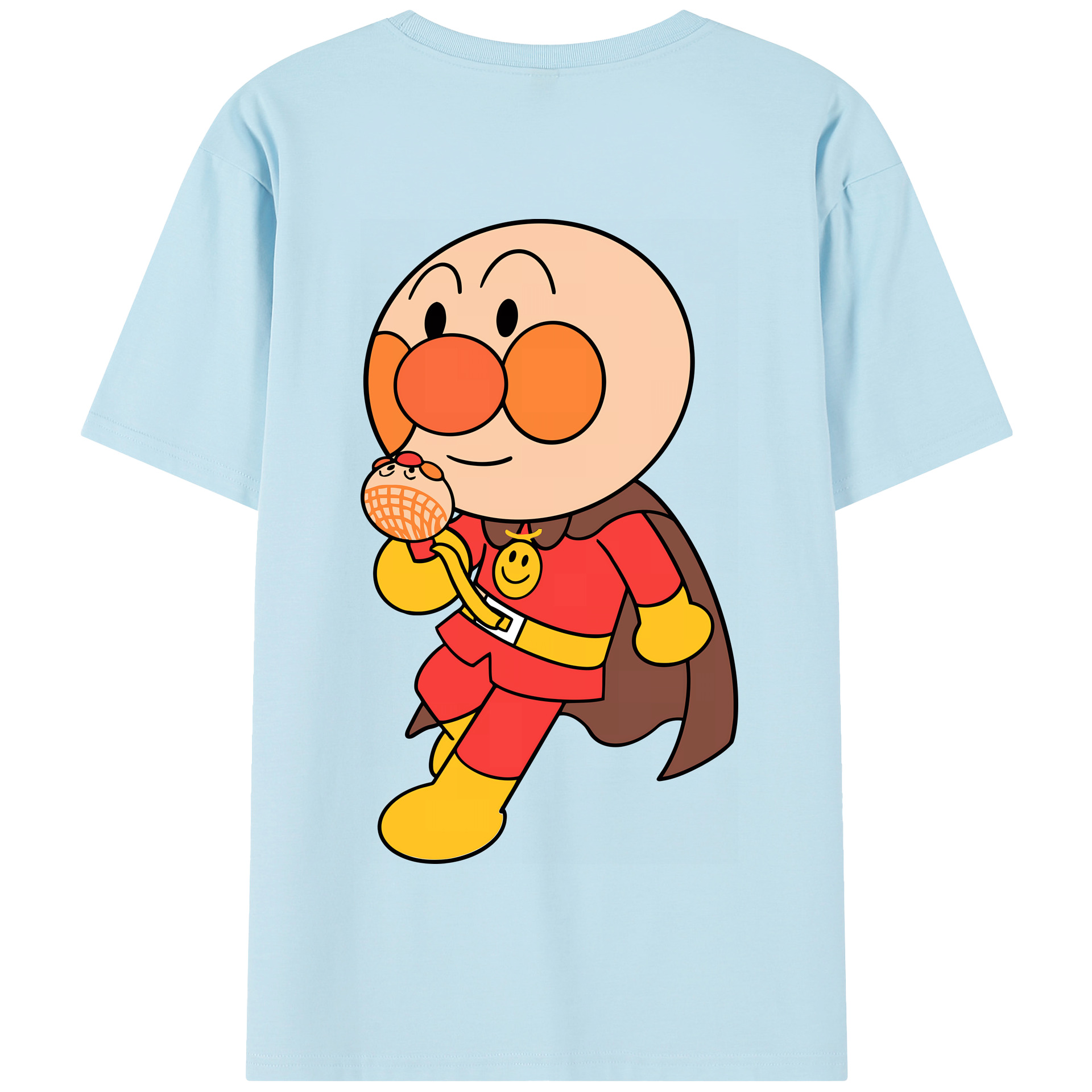 （画像用） アンパンマン Anpanman 綿100％半袖Tシャツ（背面プリント）